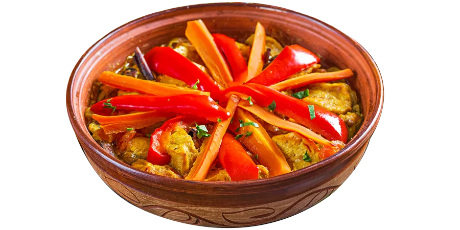 Moroccan Tagine with chicken and vegetables