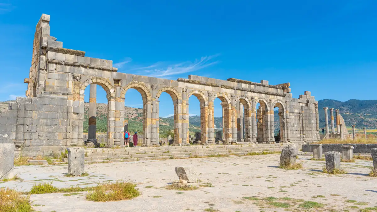volubilis roman ruins in meknes morocco