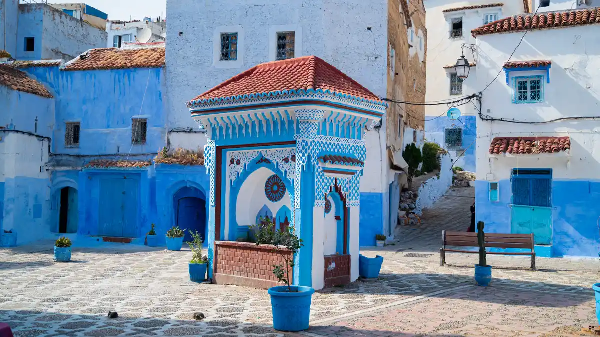 Place el haouta in Chefchaouen the blue city - Visiti chefchaouen