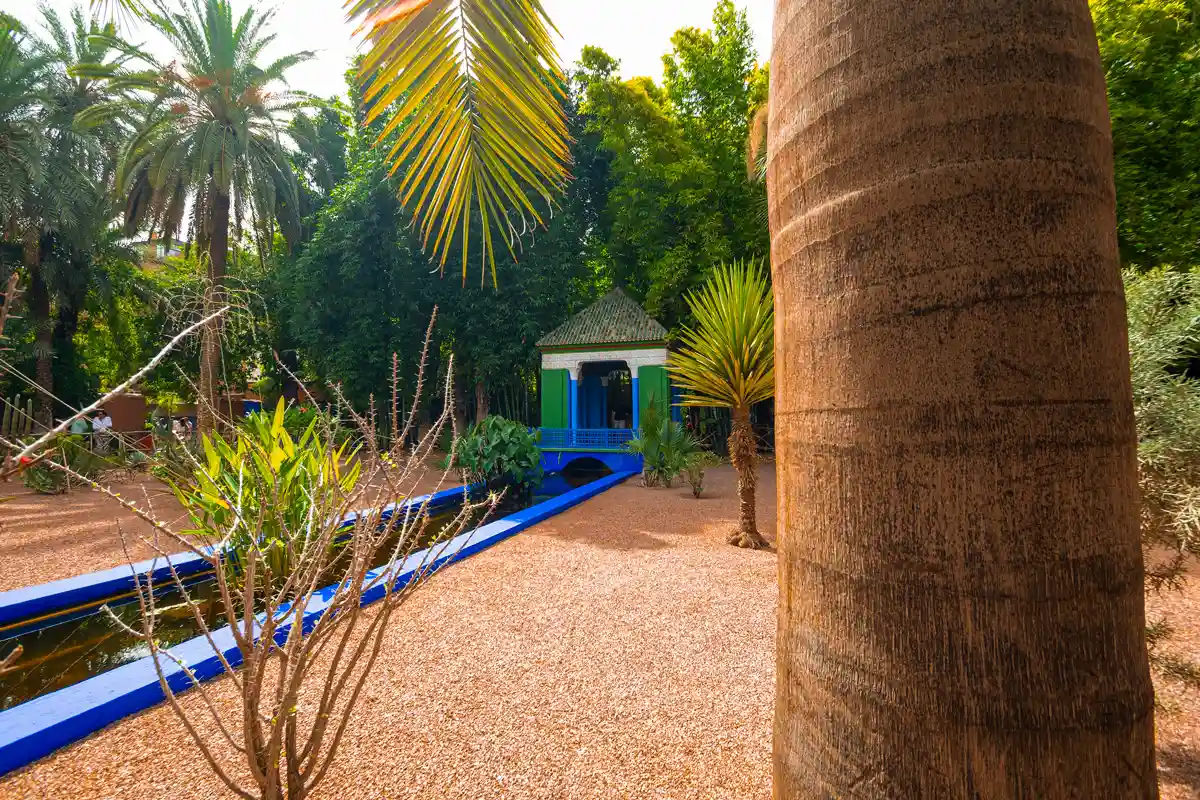 building inside le jardin majorelle