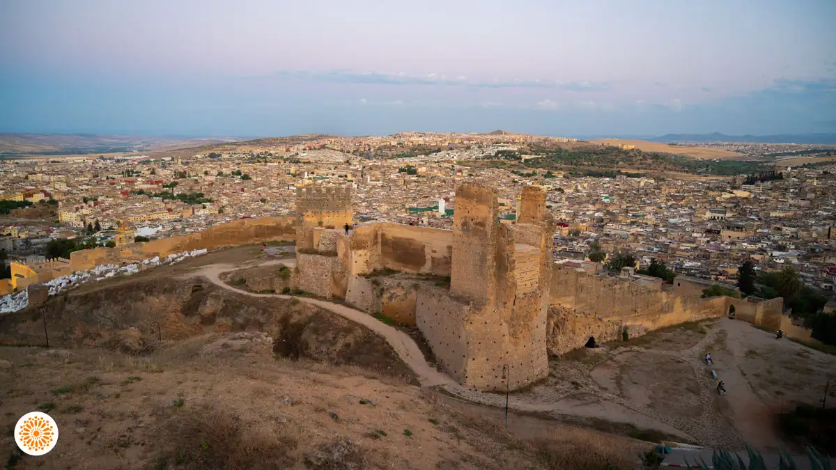 marinid tombs with panoramic view of fez morocco