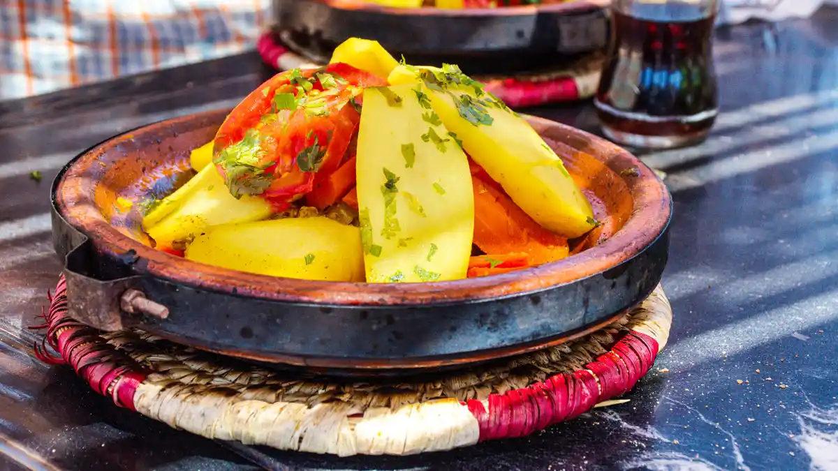 moroccan tajine on a table