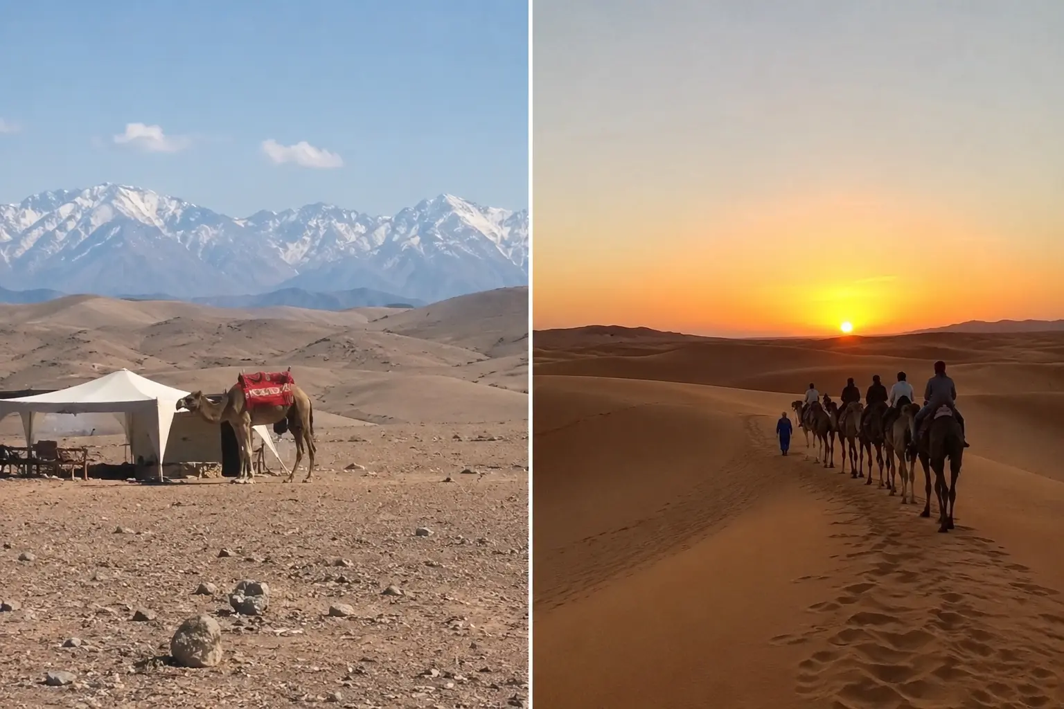 agafay desert; agafay vs MErzouga; Agafay vs Sahara desert;